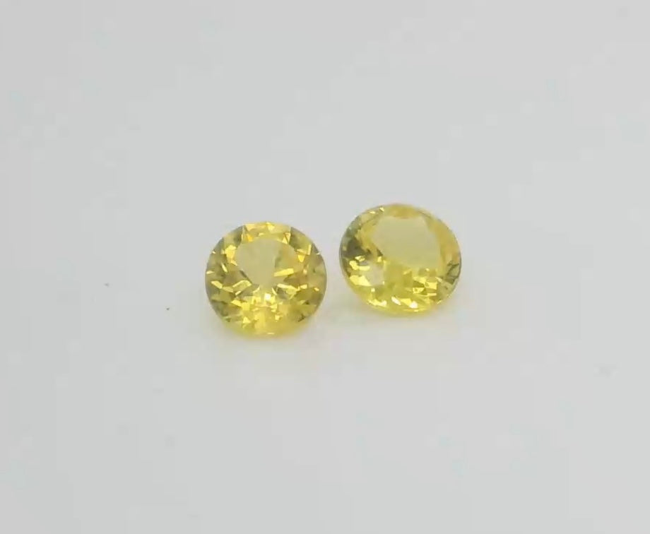 Radiant Yellow Australian Sapphires. M1094