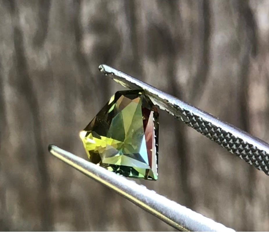 Bright Green Yellow Parti Sapphire. M972