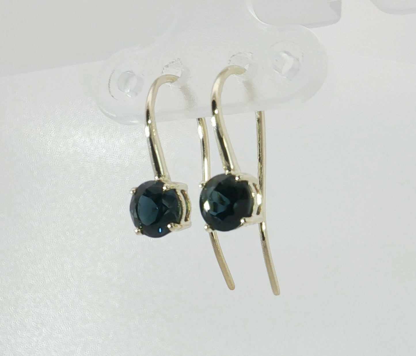 Bright Blue Sapphires 9ct Gold Earrings. M92281