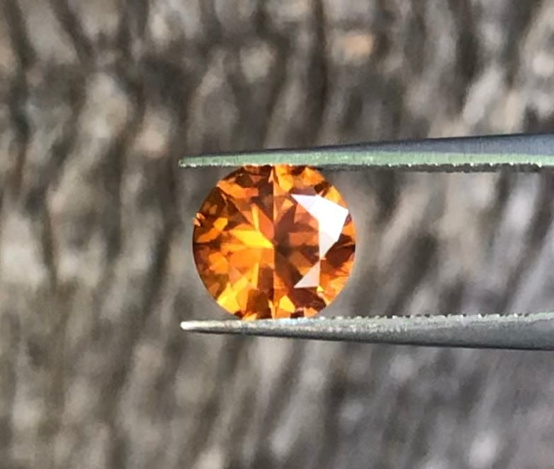 Bright Amber Colour Natural Australian Zircon M1079