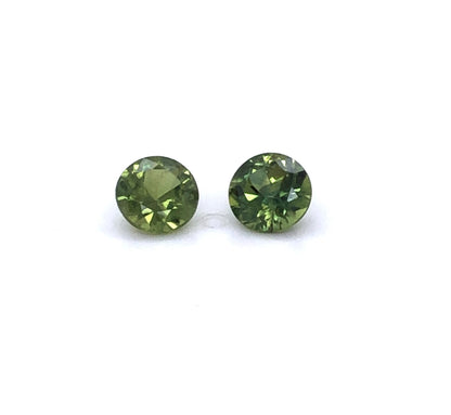 Beautiful Pair of Green Australian Sapphires. M929