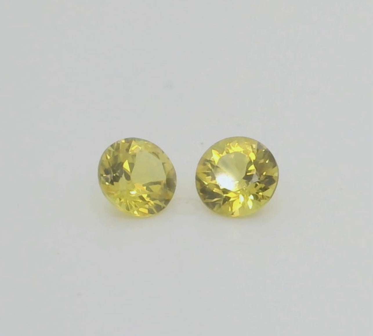 Radiant Yellow Australian Sapphires. M1093
