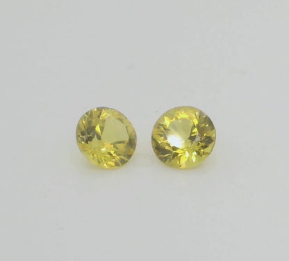 Radiant Yellow Australian Sapphires. M1093