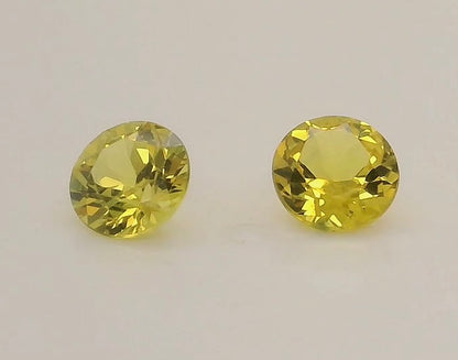 Elegant Yellow Australian Sapphires. M1095