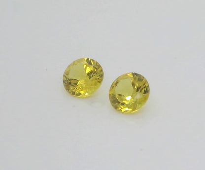 Radiant Yellow Australian Sapphires. M1096