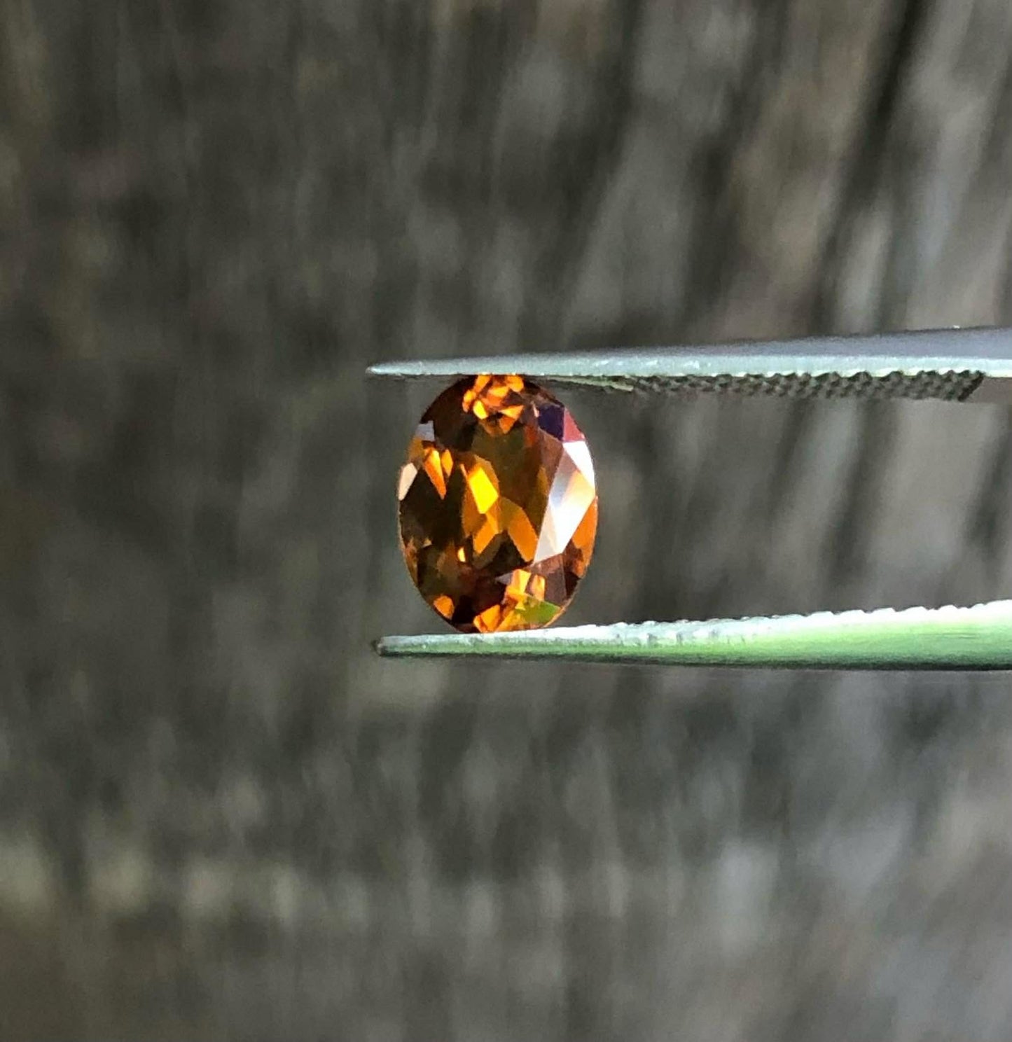 Natural Light Hazelnut Oval Cut Loose Zircon Gemstone. M1286