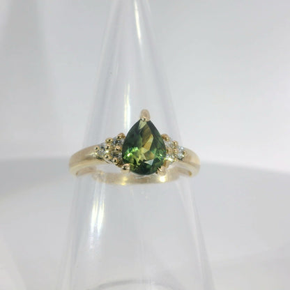 Parti Sapphire & Diamond 9ct Gold Ring. M91922