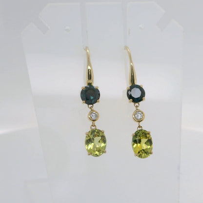 Stunning Sapphire & Diamond Drop Earrings  M92145