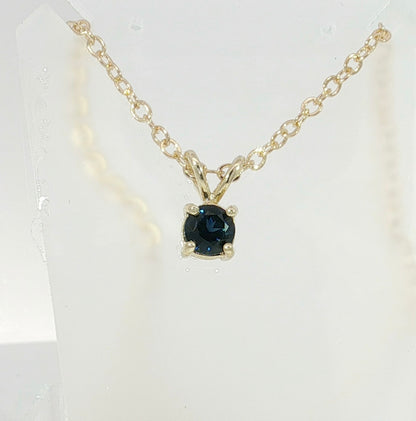 Blue Sapphire 9ct Gold Pendant. M92266