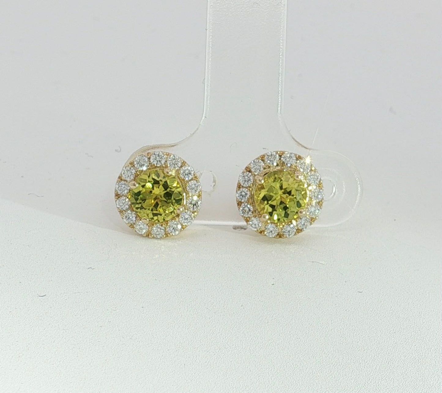 Dazzling Sapphire & Diamond 9ct Gold Earrings. M92273