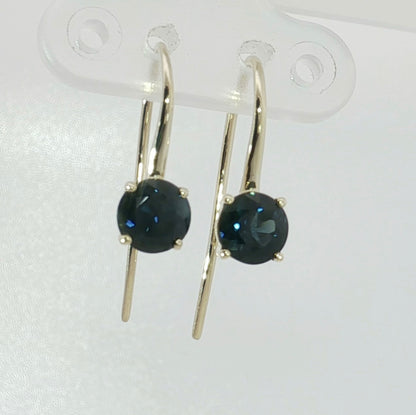 Bright Blue Sapphires 9ct Gold Earrings. M92281