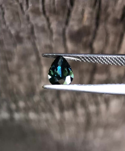 Teal Teardrop Cut Sapphire. M1193