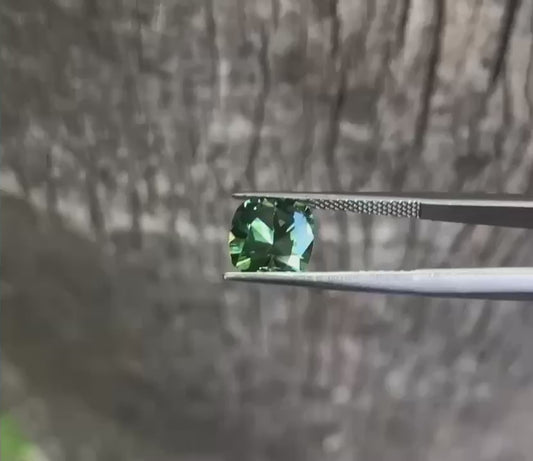 Beautiful Sapphire Green with Yellow Highlights. M1241