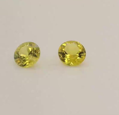 Elegant Yellow Australian Sapphires. M1095