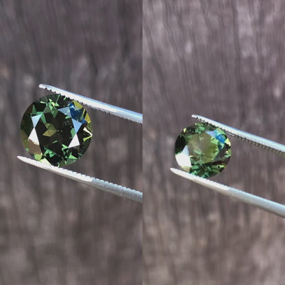 Magnificent Green with Slight Colour Change Australian Sapphires. M800