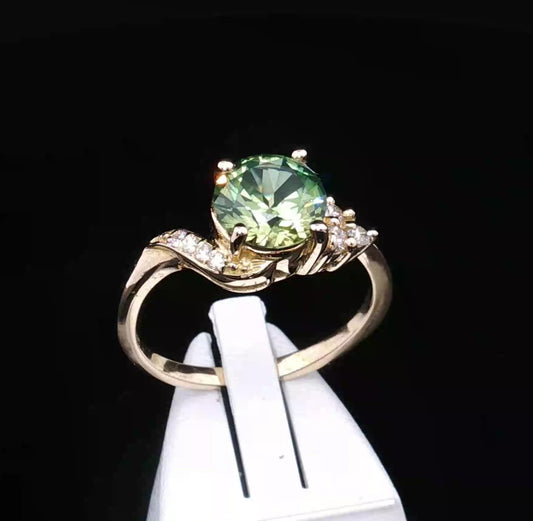 Dazzling Parti colour Sapphire & Diamonds set in 18ct Gold. M18230