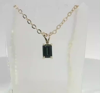 Blue Sapphire 9ct Gold Pendant. M92262