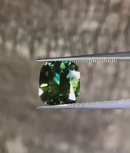 Yellow Blue Green Parti Sapphire. M1258