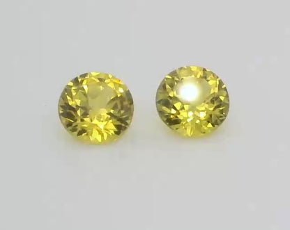 Radiant Yellow Australian Sapphires. M1096