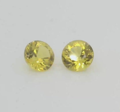 Radiant Yellow Australian Sapphires. M1093