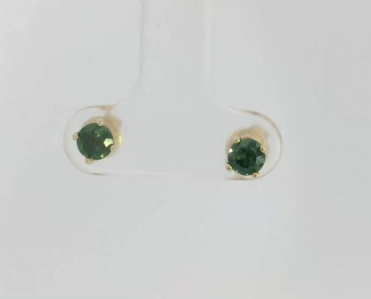 Elegant Green Teal Sapphire Earrings. M92150