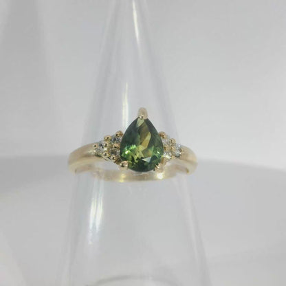 Parti Sapphire & Diamond 9ct Gold Ring. M91922