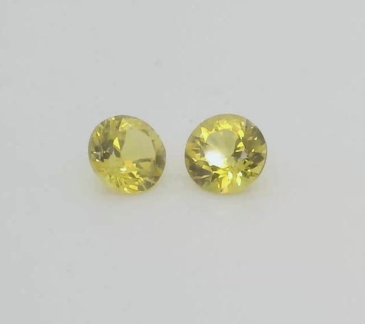 Radiant Yellow Australian Sapphires. M1093