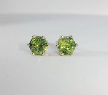 Gorgeous Parti Colour Sapphire 9ct Gold Earrings. M92178