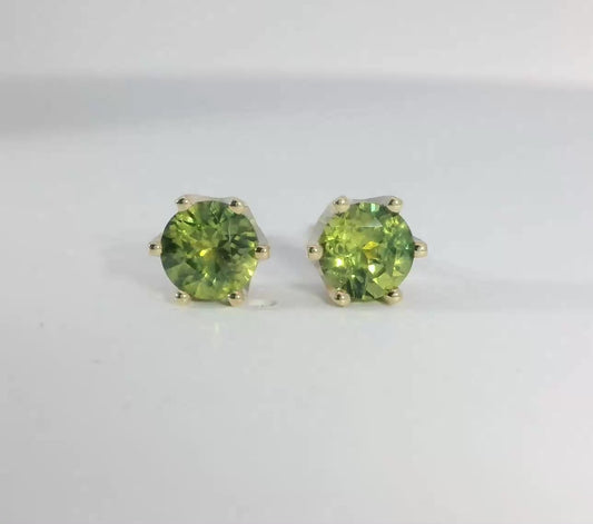 Gorgeous Parti Colour Sapphire 9ct Gold Earrings. M92178