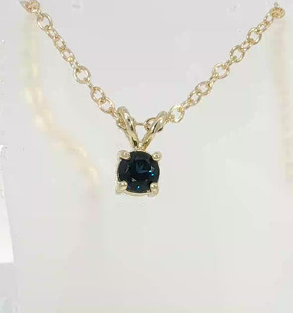 Blue Sapphire 9ct Gold Pendant. M92266