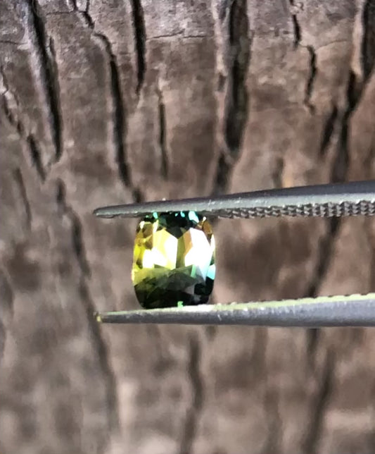 Dazzling Yellow Blue Parti Sapphire. M1196